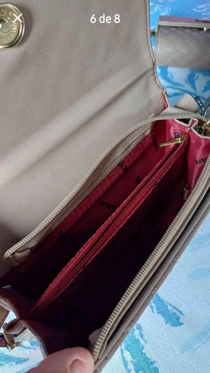 KIT DE BOLSAS MATELASSÊ COM ALÇAS REMOVÍVEIS  - Foto 5