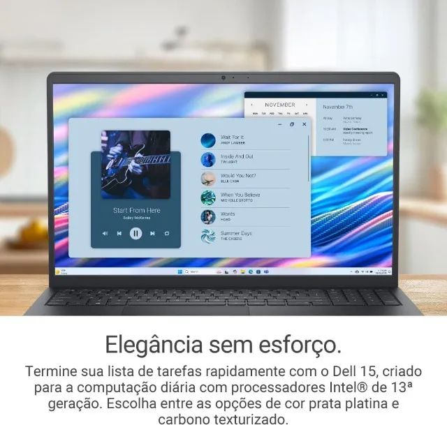 Notebook Dell 15 i7-1355U SSD de 1TB NVMe memória 32GB DDR5 15,6