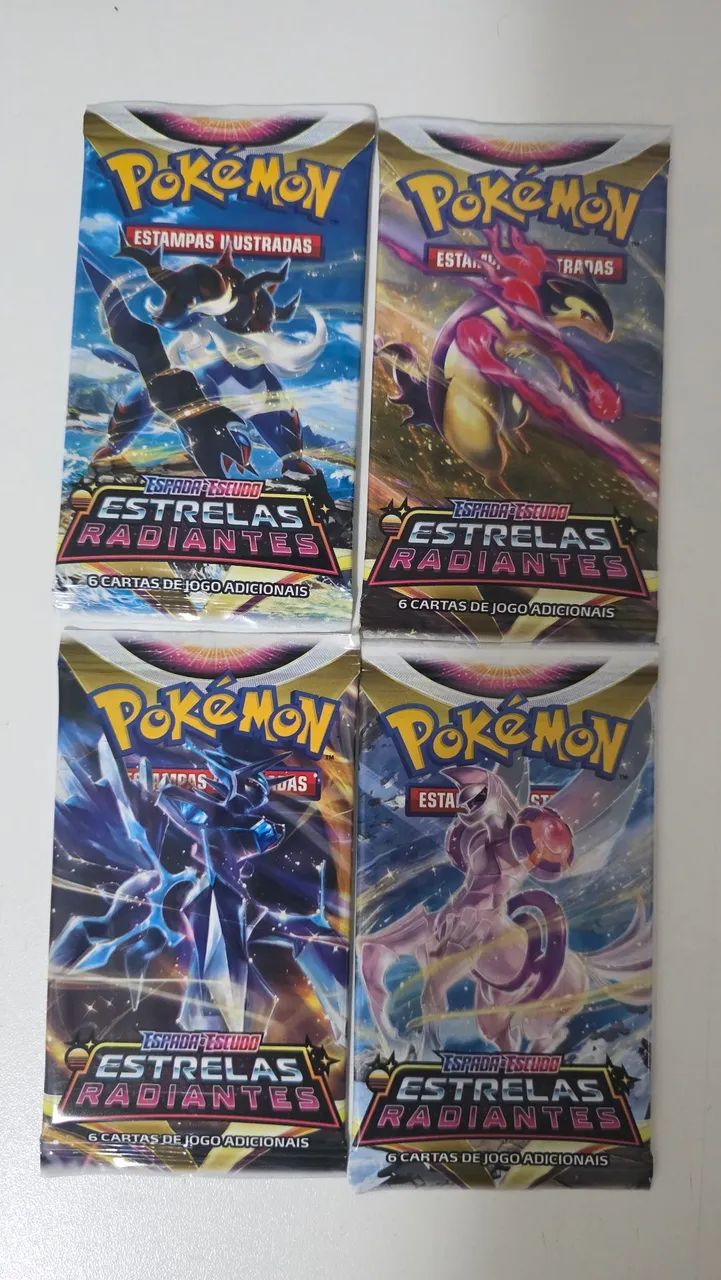 8 Boosters Avulsos Pokemon TCG Estrelas Radiantes