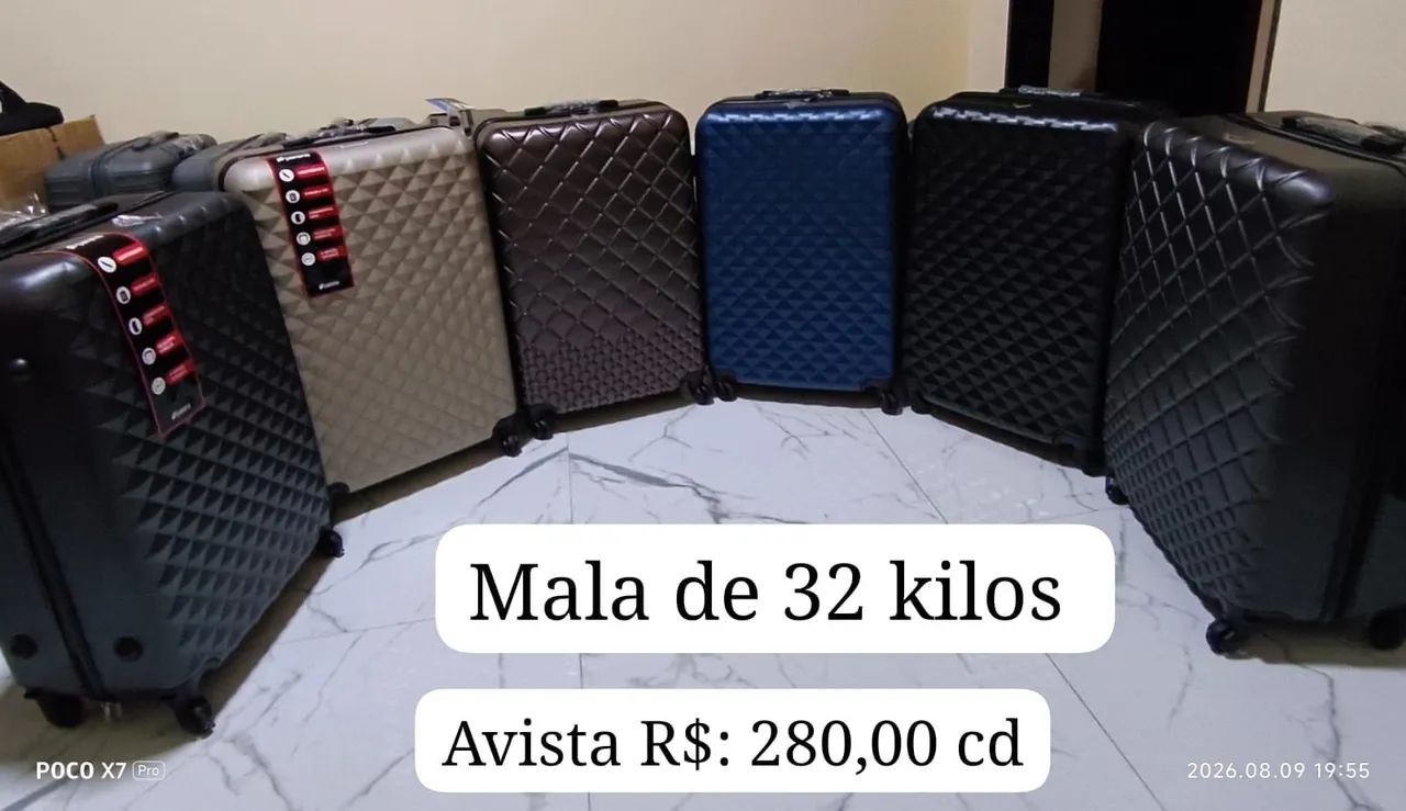 Excelente Mala de viagem de 32 kilos simples de ótima qualidade e praticidade . 