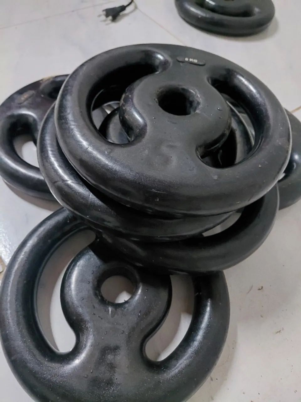 anilhas emborrachada 5kg