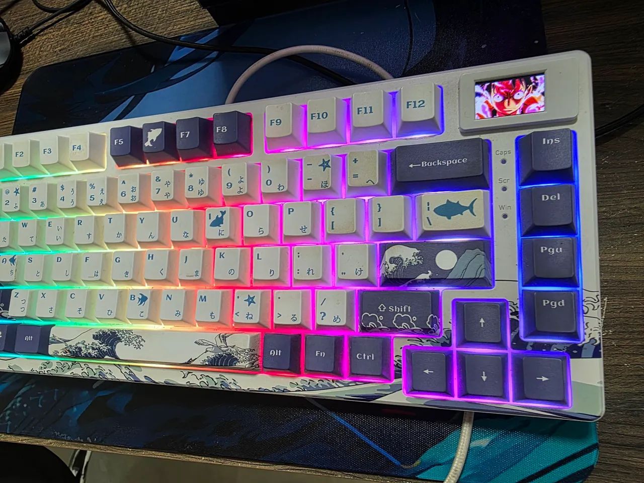 Teclado womier sk 80 com tela - Foto 2