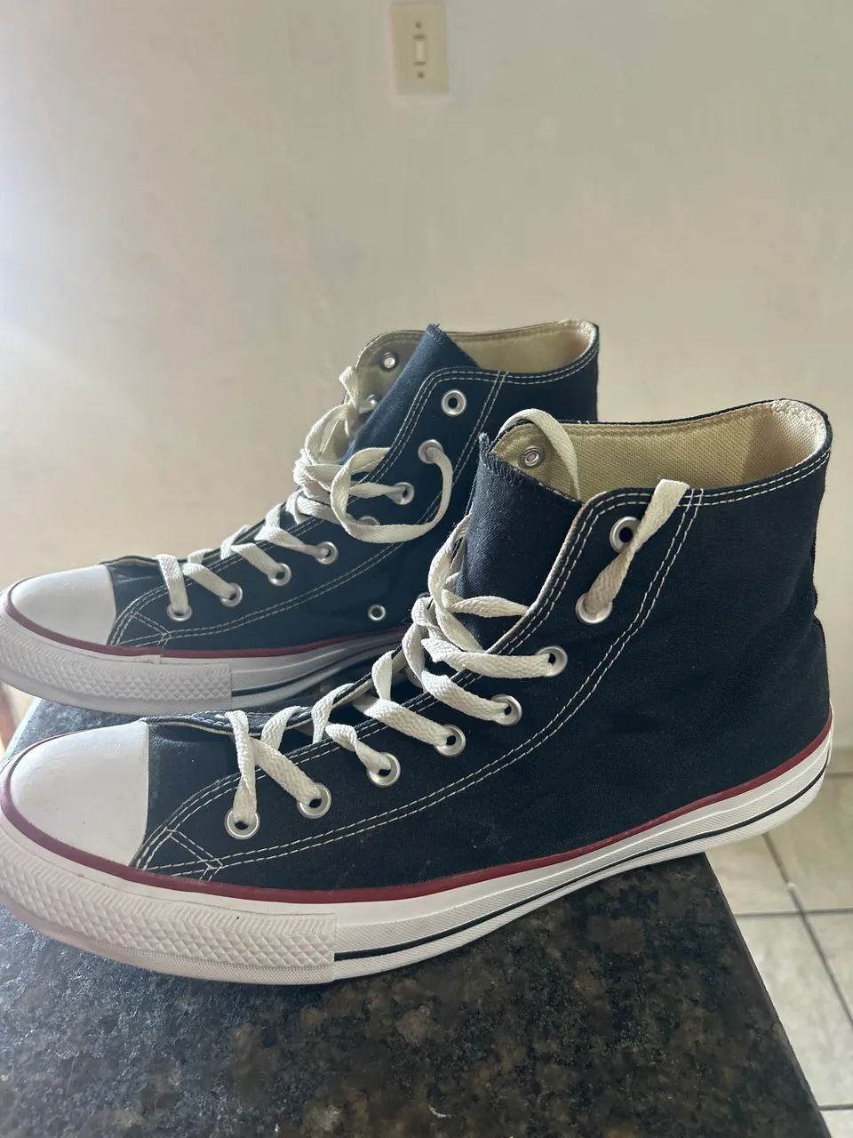 All Star converse preto cano alto