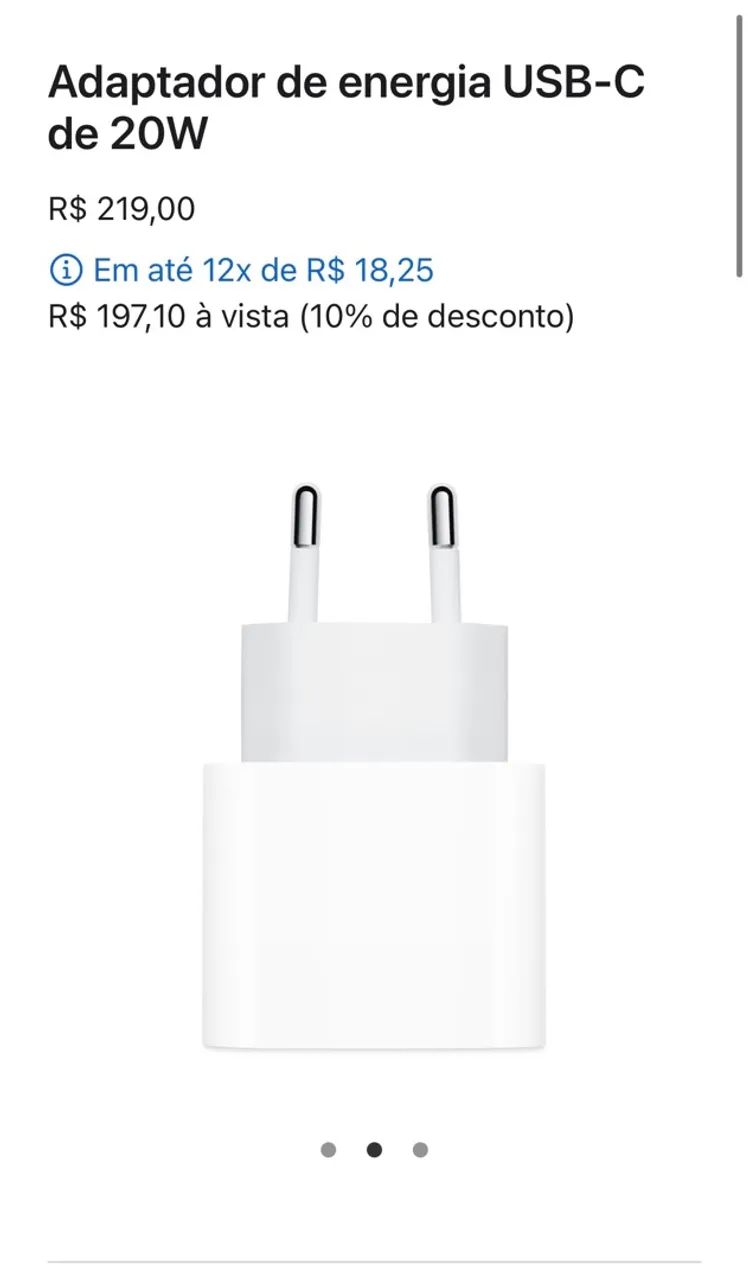 ADAPTADOR IPHONE ORIGINAL LACRADO COM NF