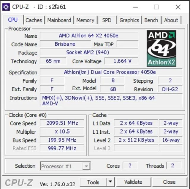 Processador AMD Athlon X2 4050e 2.10 Ghz Socket AM2 para PCs - Foto 5