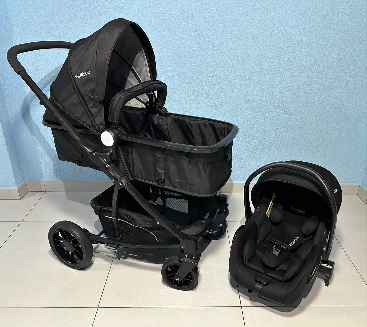 Carrinho de Bebê com Bebê Conforto Kiddo Winner II - Foto 3