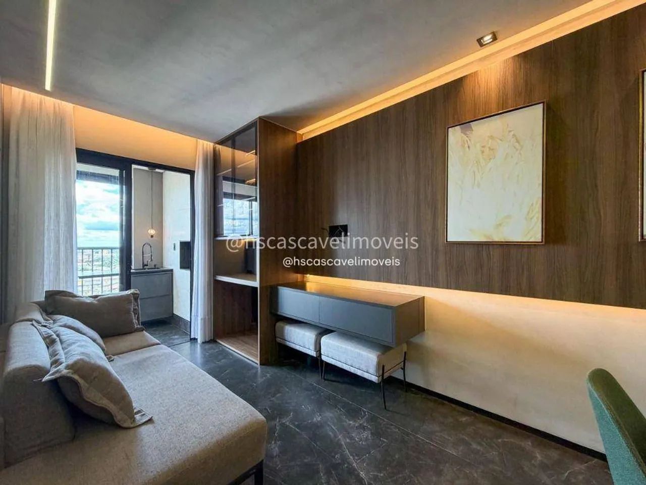Apartamento mobiliado com suíte + 1 quarto no Centro de Cascavel - PR! - Foto 4