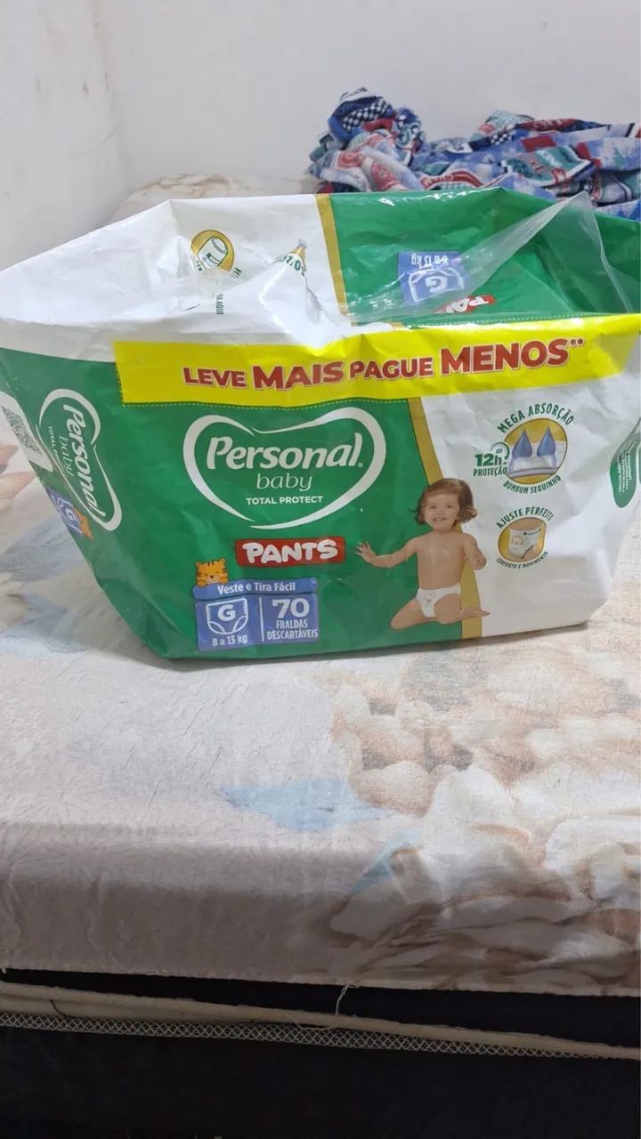 Fralda infantil descartável 