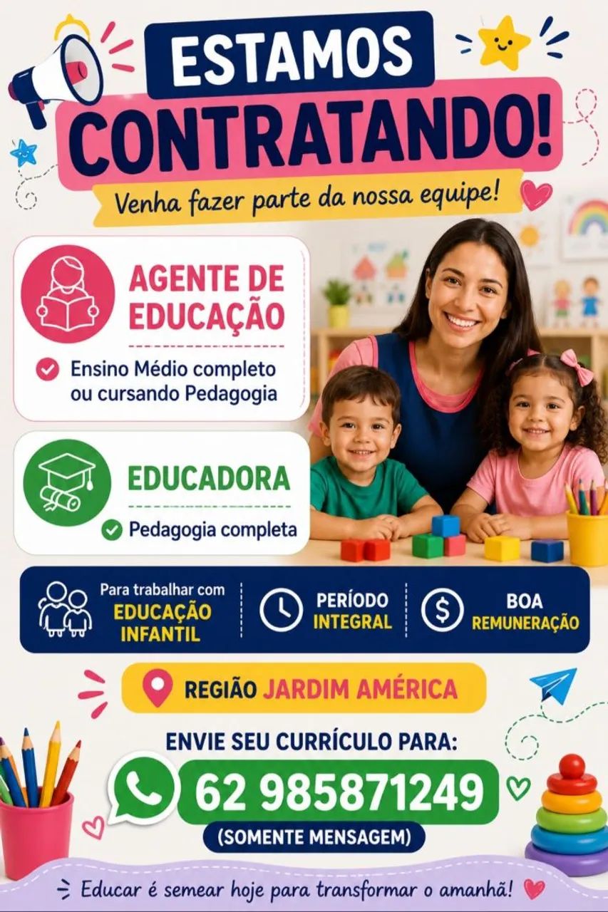 Contratação imediata 