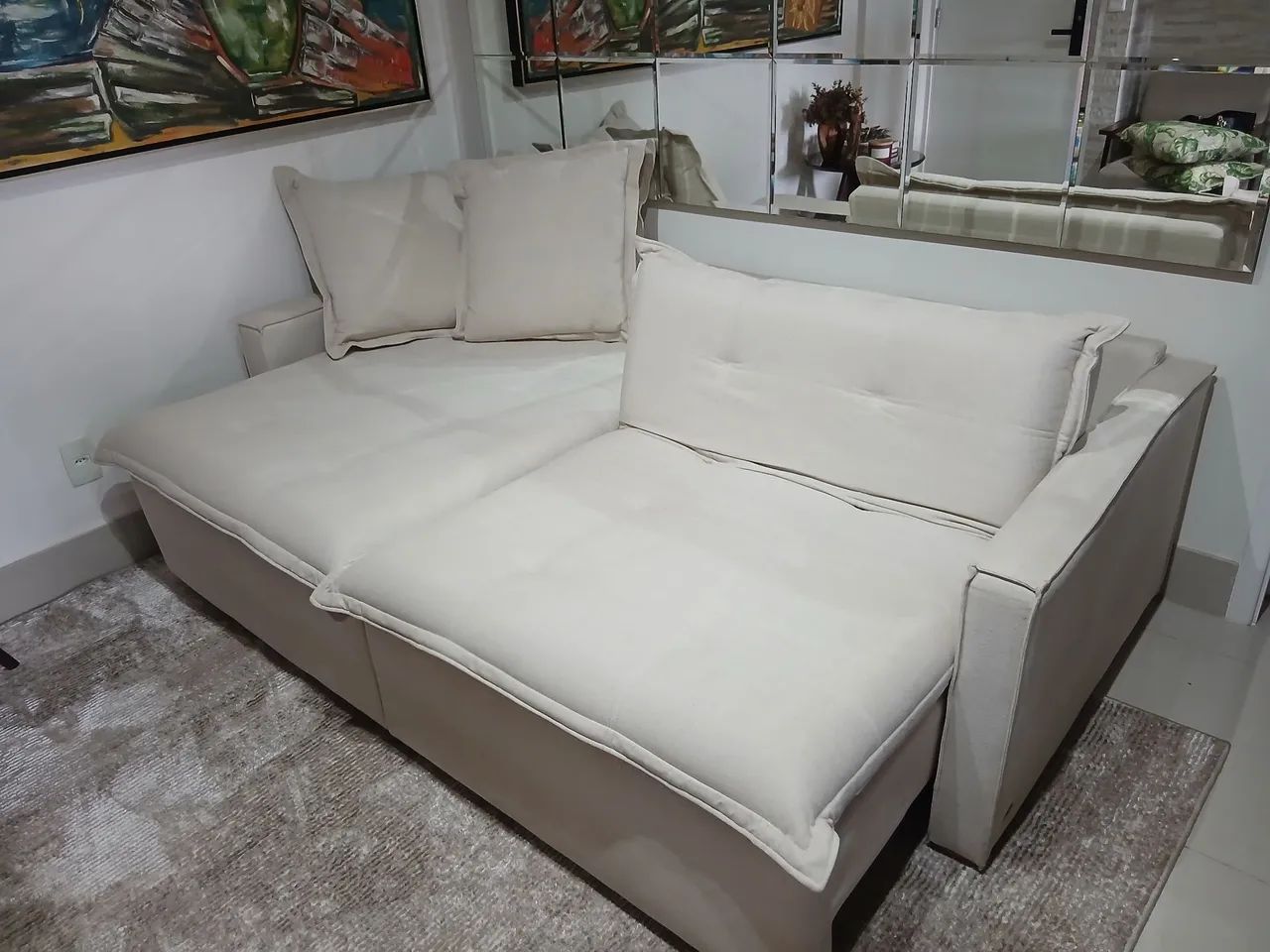 Sofá Cama Retrátil e Reclinável - Foto 2