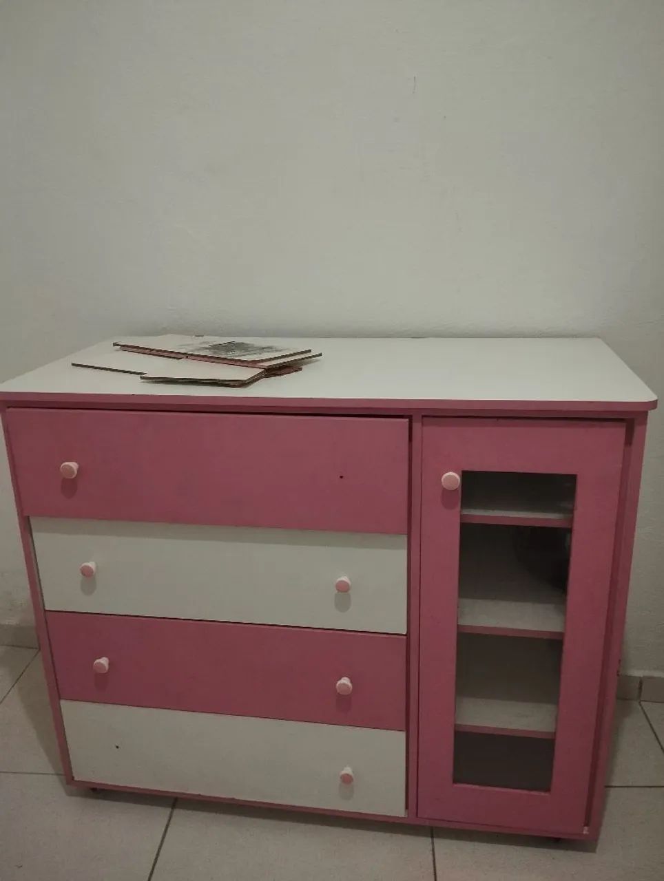Cômoda bebê menina 