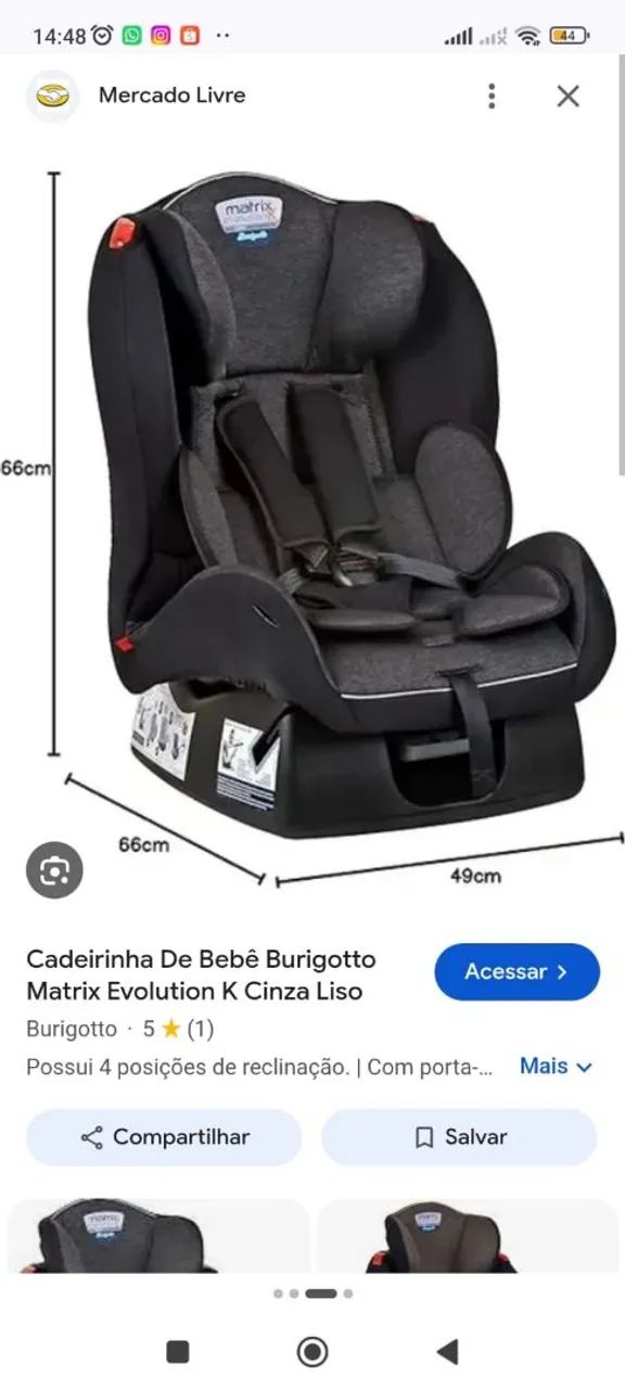 Cadeirinha infantil  - Foto 3