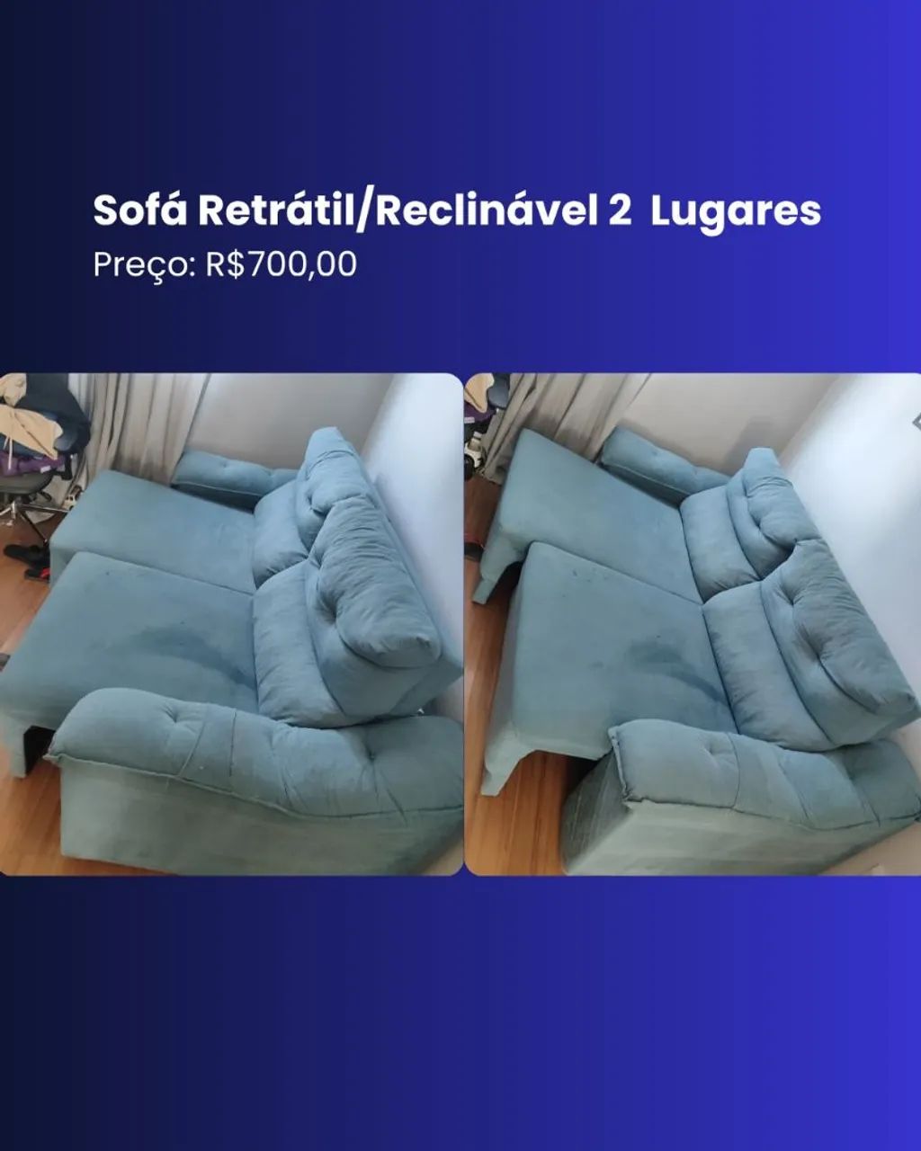 Sofá retrátil / reclinável 