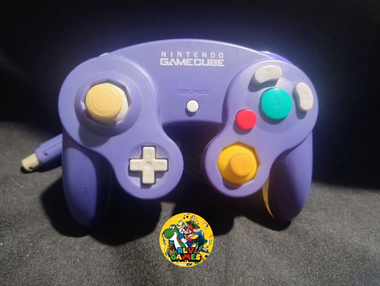 Controle roxo/transparente GameCube original 