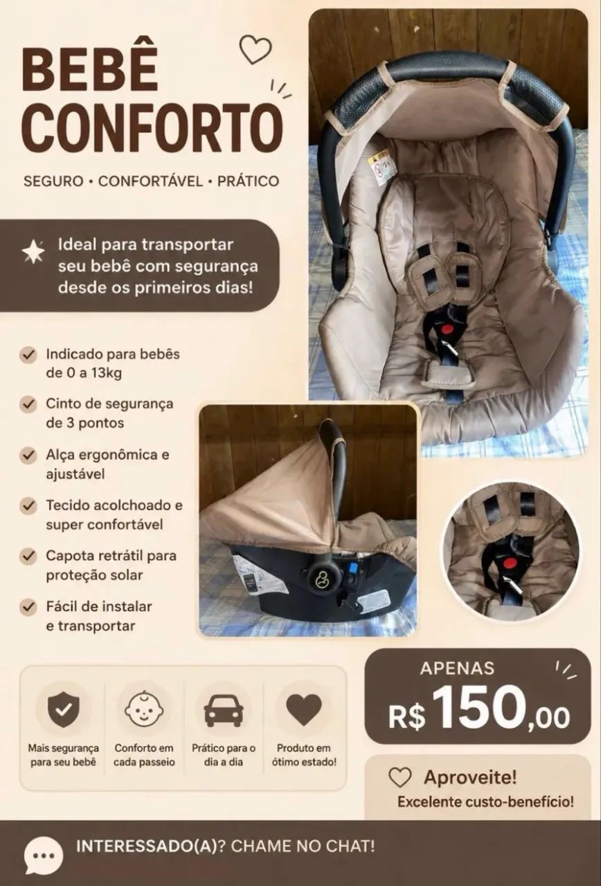vendo bebê conforto 