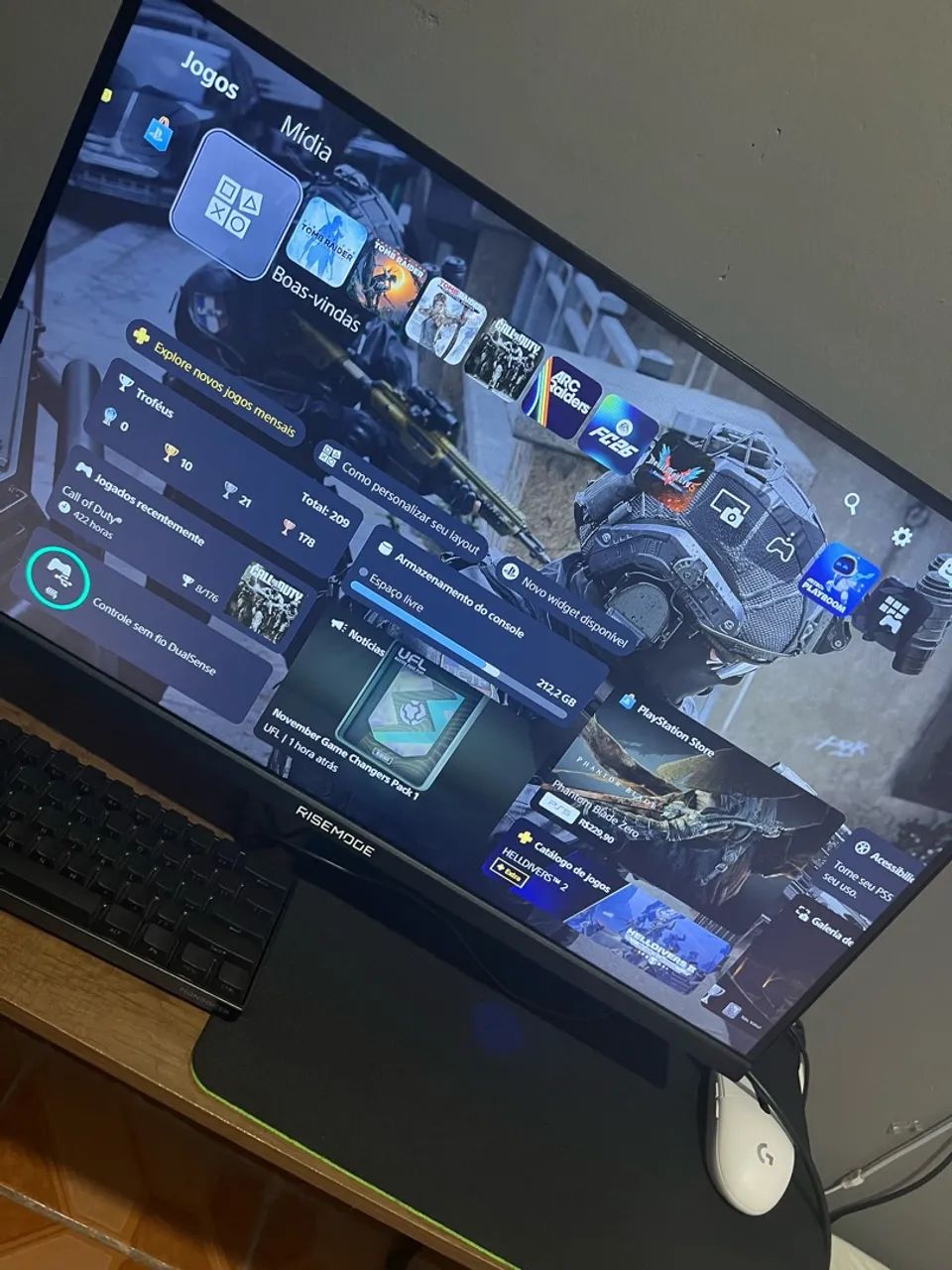Monitor rise mode 27, Qhd, 180hz, ips