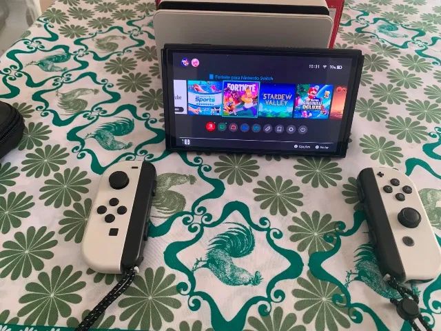 Nintendo Switch OLED Branco - Completo, Caixa Original e Excelente Estado - Foto 3