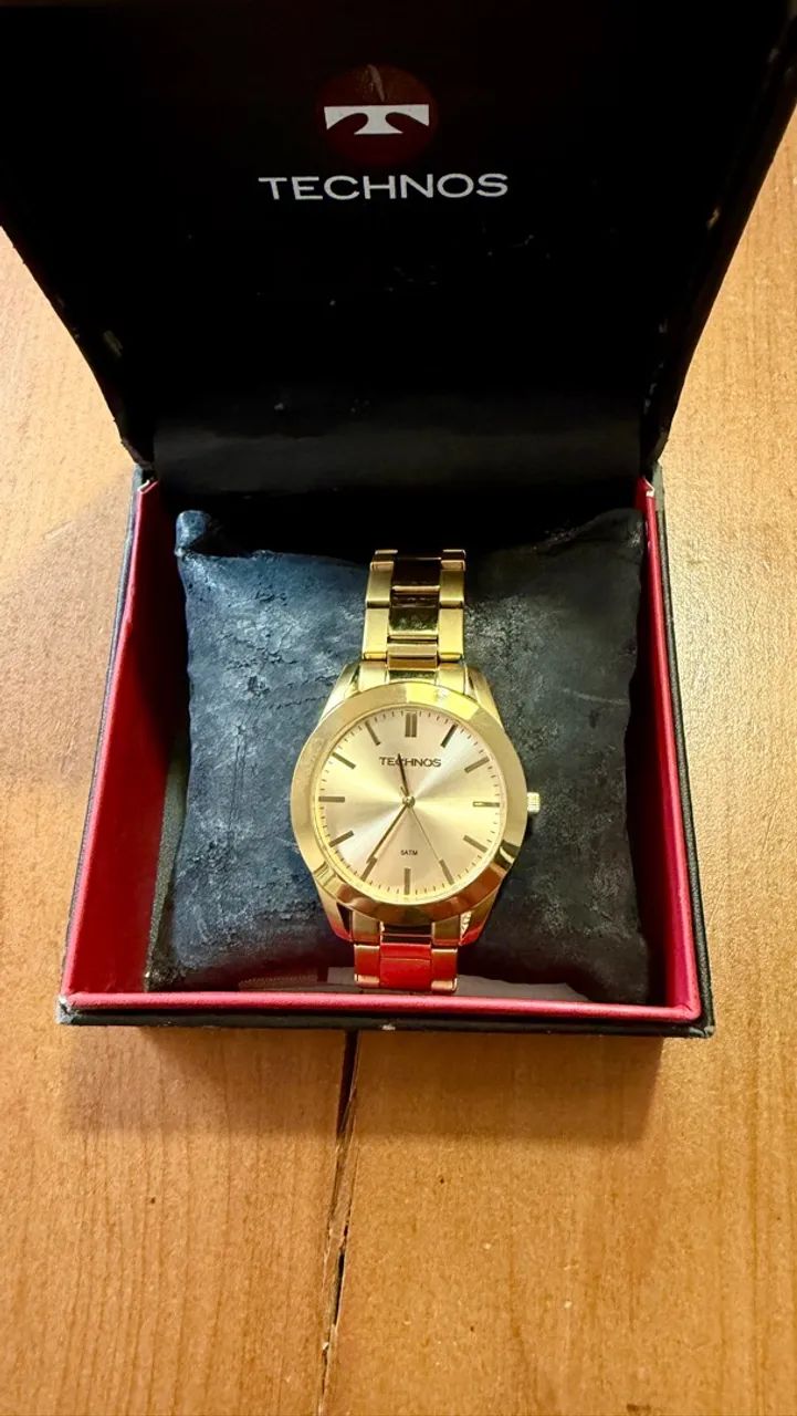 RELÓGIO TECHNOS CLASSIC STEEL ORIGINAL DOURADO - NOVO E SEM USO - Foto 2