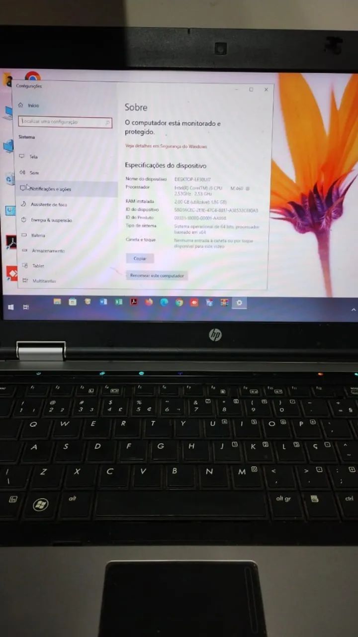 NOTEBOOK HP CORE I5 M460 2.53GHZ _ HD120GB.SSD  &  Webcam ok  - Foto 5