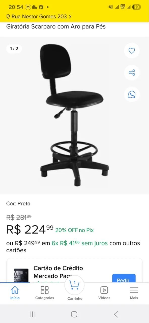 Cadeira alta giratória - Foto 2