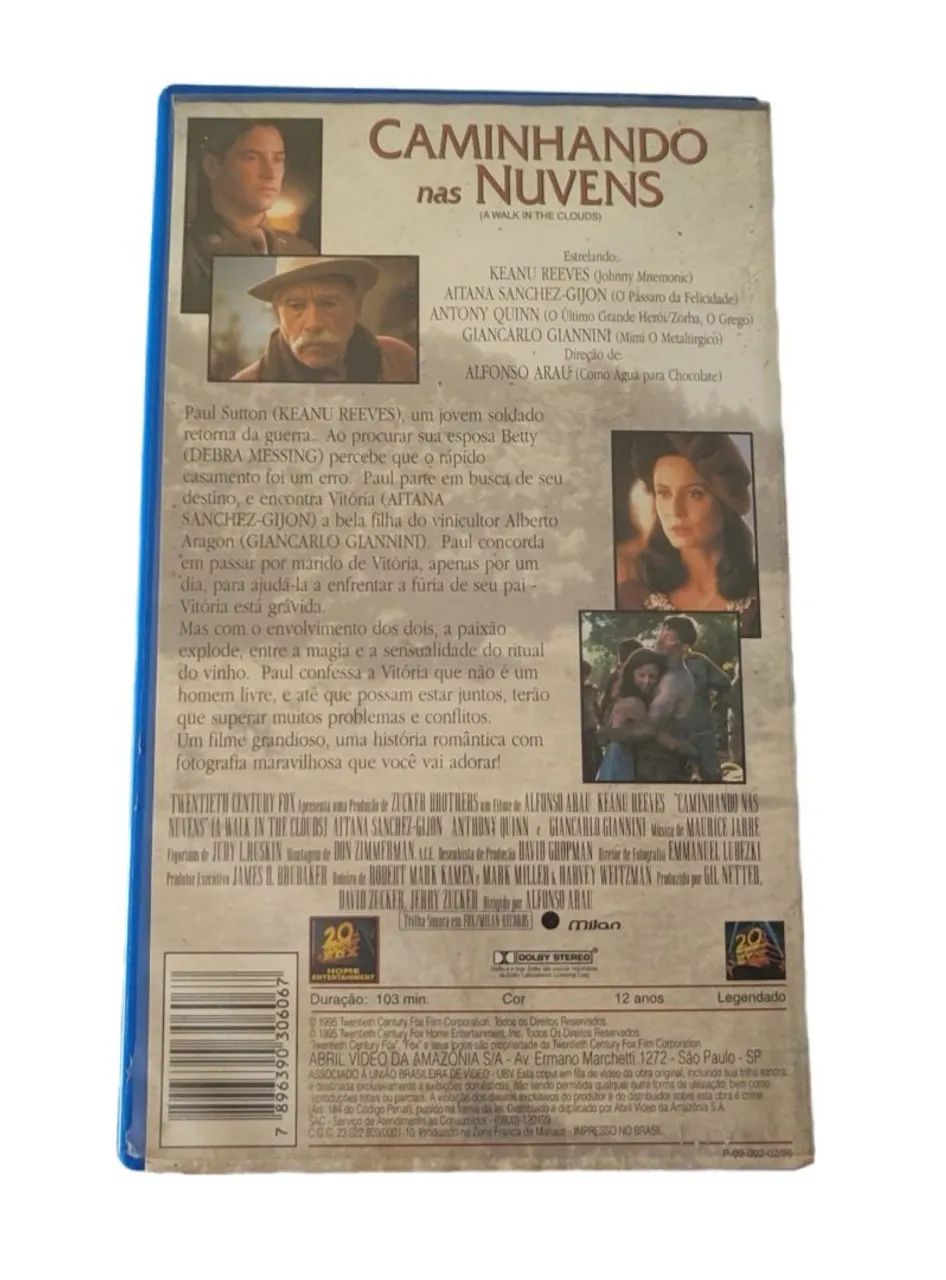 VHS - Caminhando nas Nuvens - Keanu Reeves - Foto 2