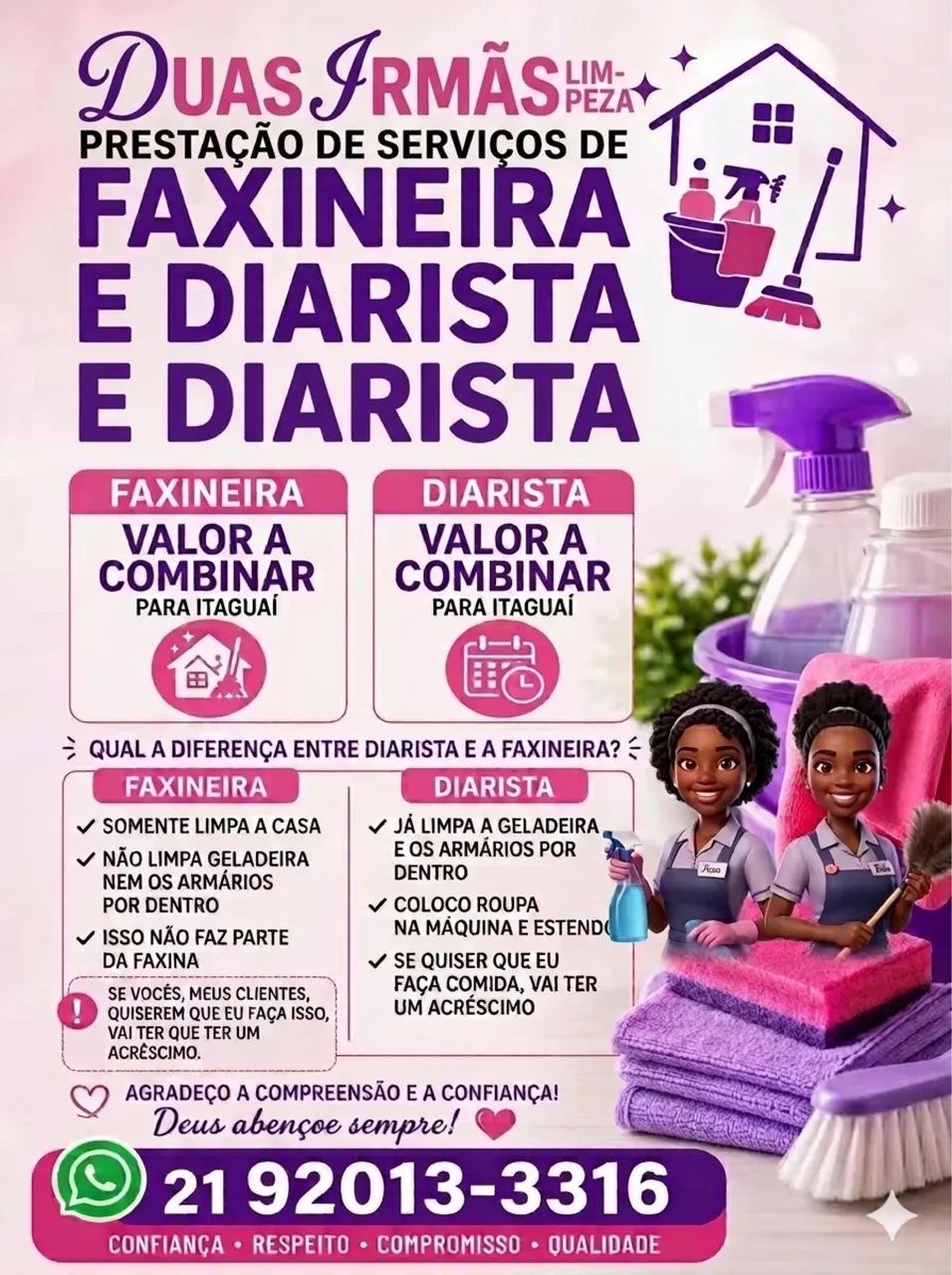 Faxina localização de Itaguaí rj