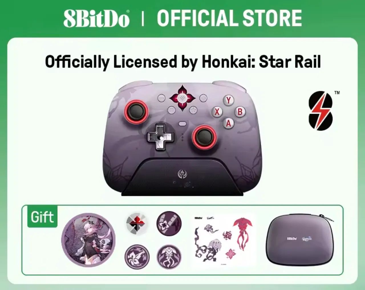 Controle Sem Fio 8BitDo Ultimate 2 para - Evernight (Honkai: Star Rail)