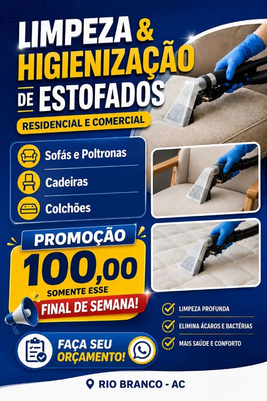 Higienizaçao de sofá 