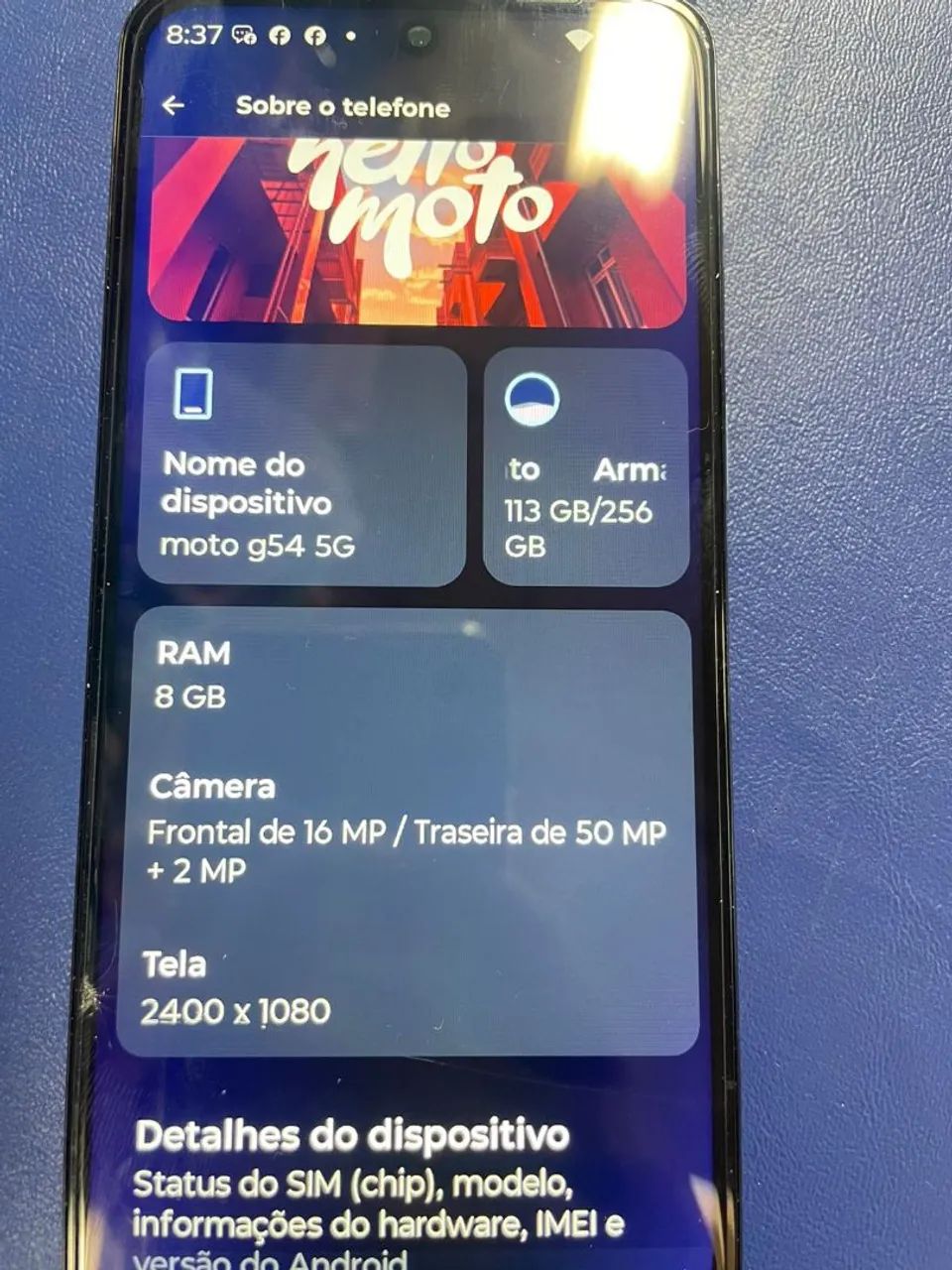 Celular MotoG 54 5g 256g - Foto 3