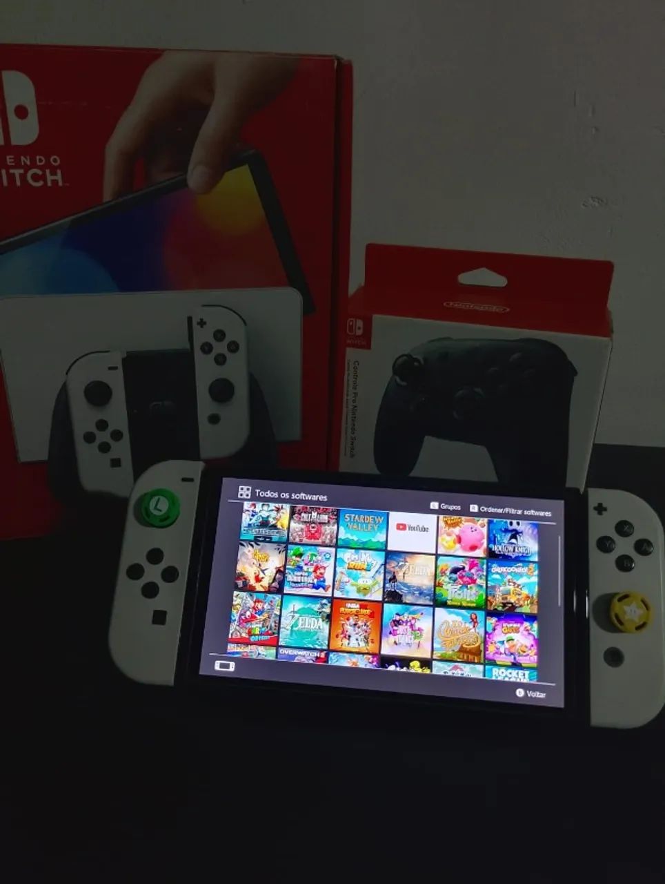 Nintendo Switch Oled com JOGOS! + Acessorios  - Foto 2