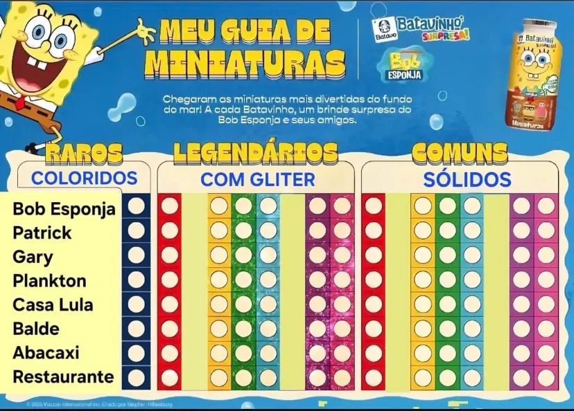 BATAVINHOS SURPRESA BOB ESPONJA COLORIDOS - Foto 3