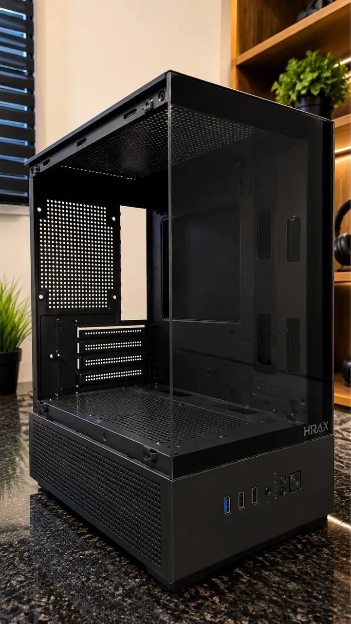 Gabinete aquário gamer 