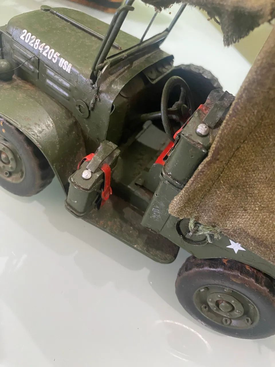 Jipe exército em latão  - Foto 5