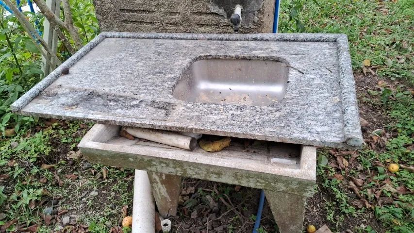 Pia de mármore e pedra para balcão. - Foto 5