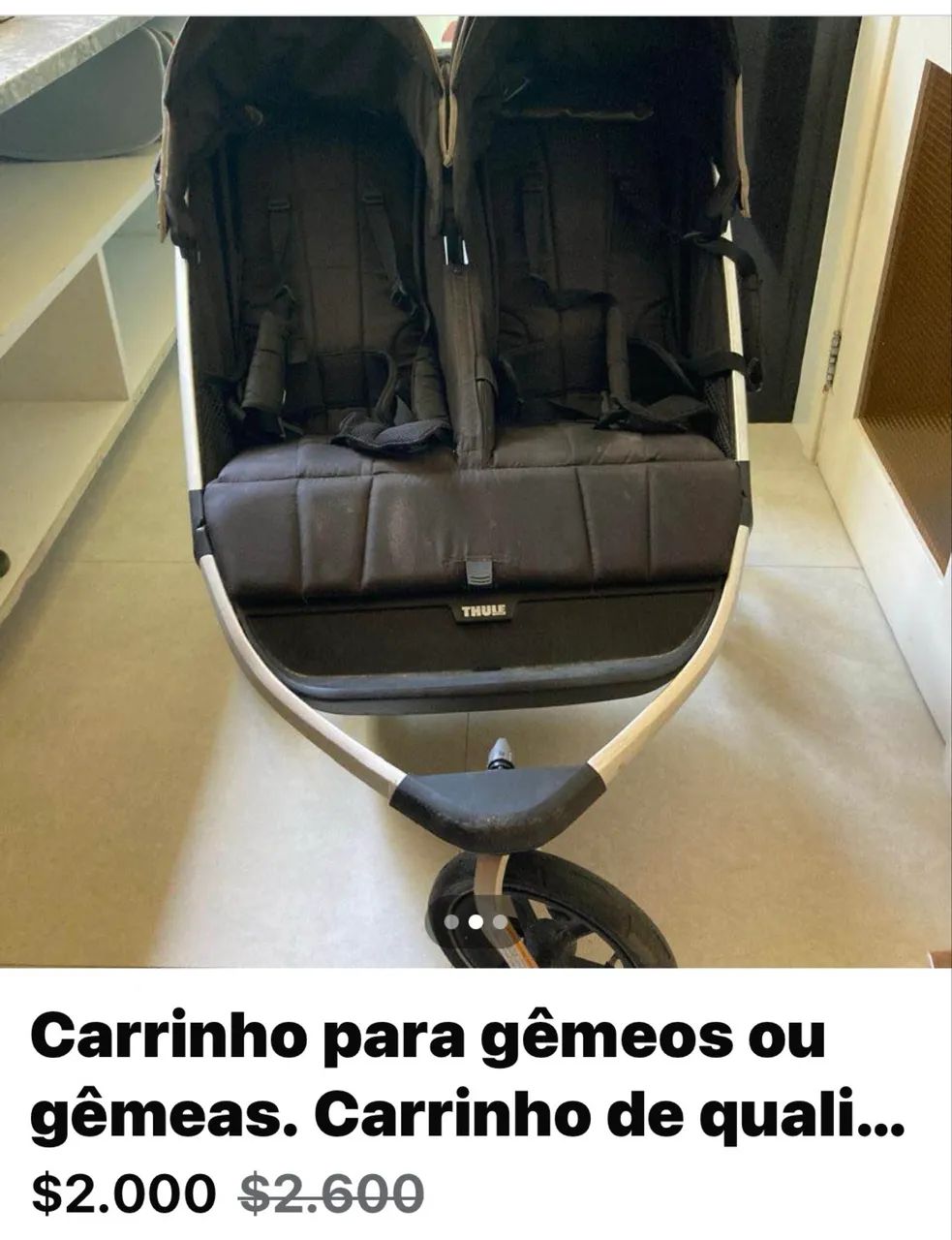 Carrinho de bebê para Gêmeos  - Foto 3