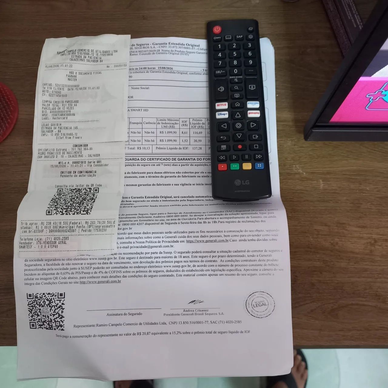 VENDO TV LG 32 POLEGADAS SEMINOVA COM GARANTIA ESTENDIDA DE 2 ANOS DO FABRICANTE  - Foto 4