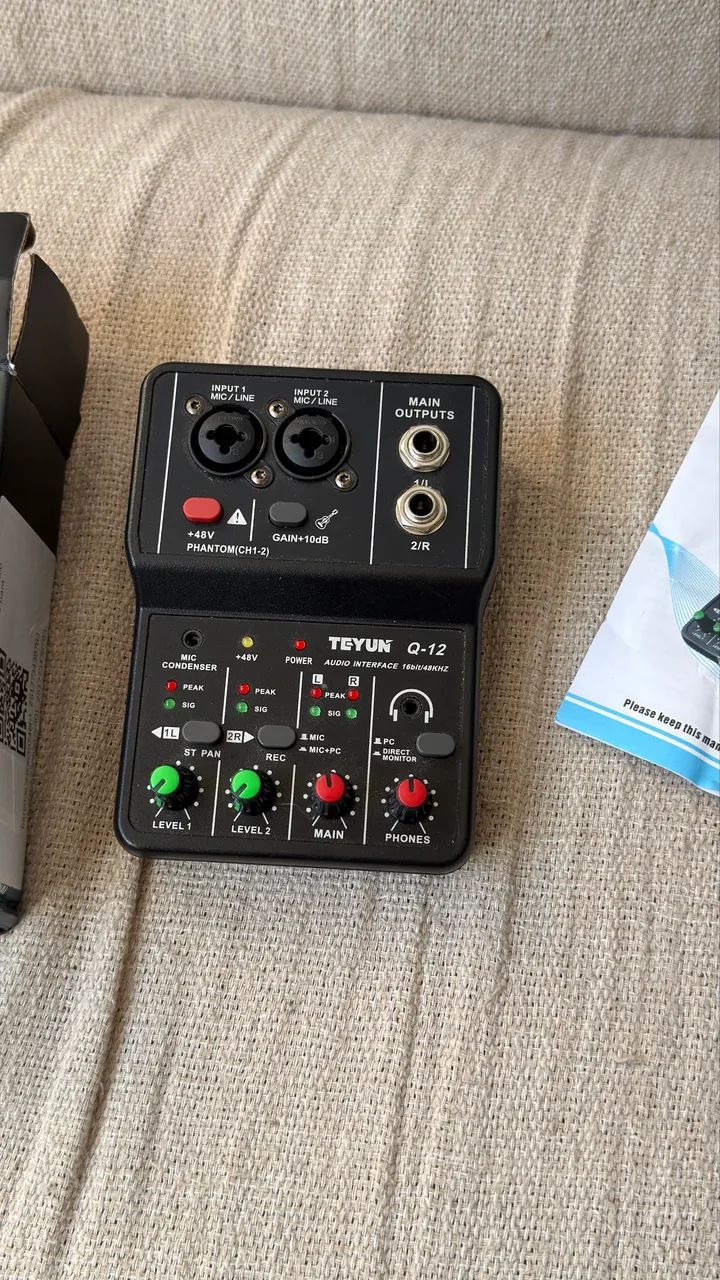Mesa  Teyun Q12 interface de áudio  - Foto 2