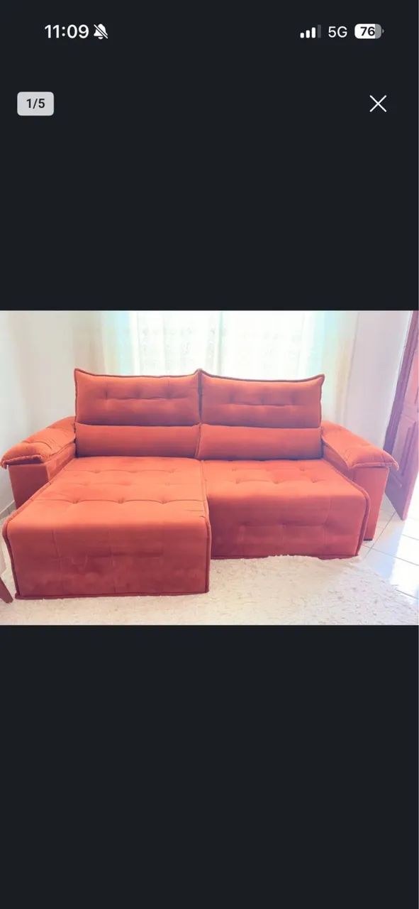 Sofá retrátil e reclinável à venda  - Foto 2