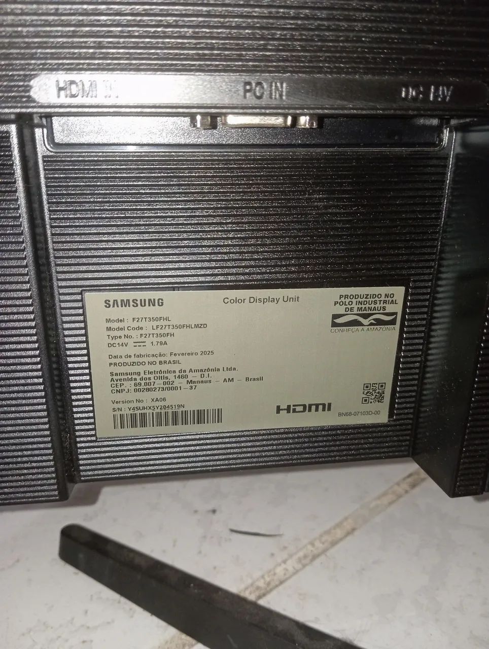 Monitor Samsung 27 polegadas (com defeito) - Foto 5