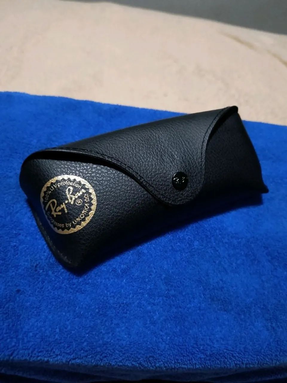 óculos de sol rayban aviator dourado - Foto 5
