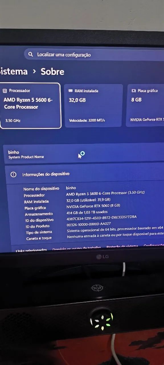 Rtx 5060 8gb com caixa 7 meses  - Foto 3