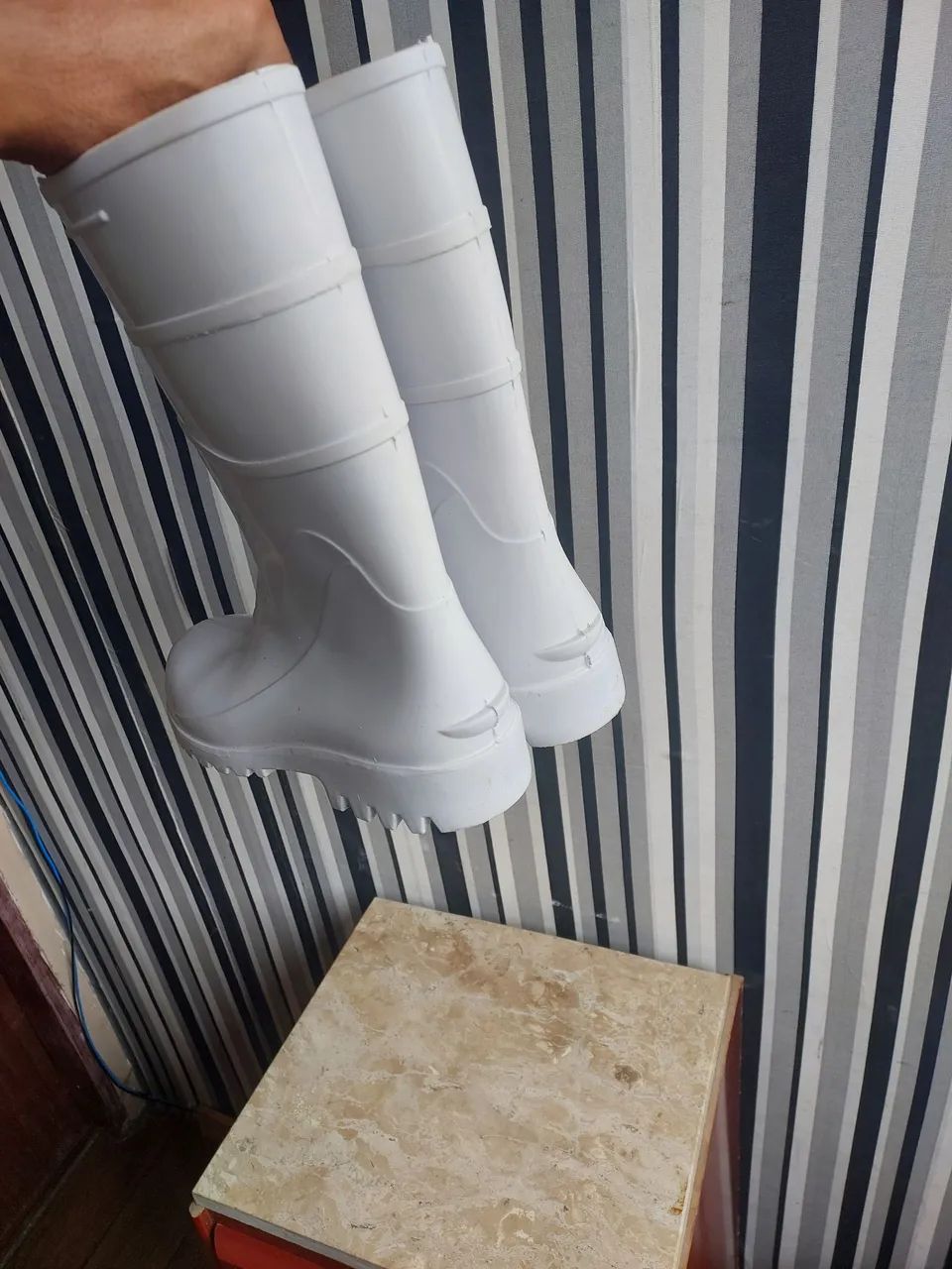 Botas de borracha branca - Foto 3