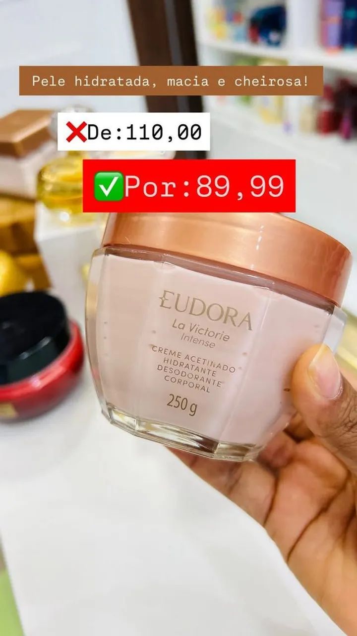 Hidratantes Eudora/O Boticário em promoção 