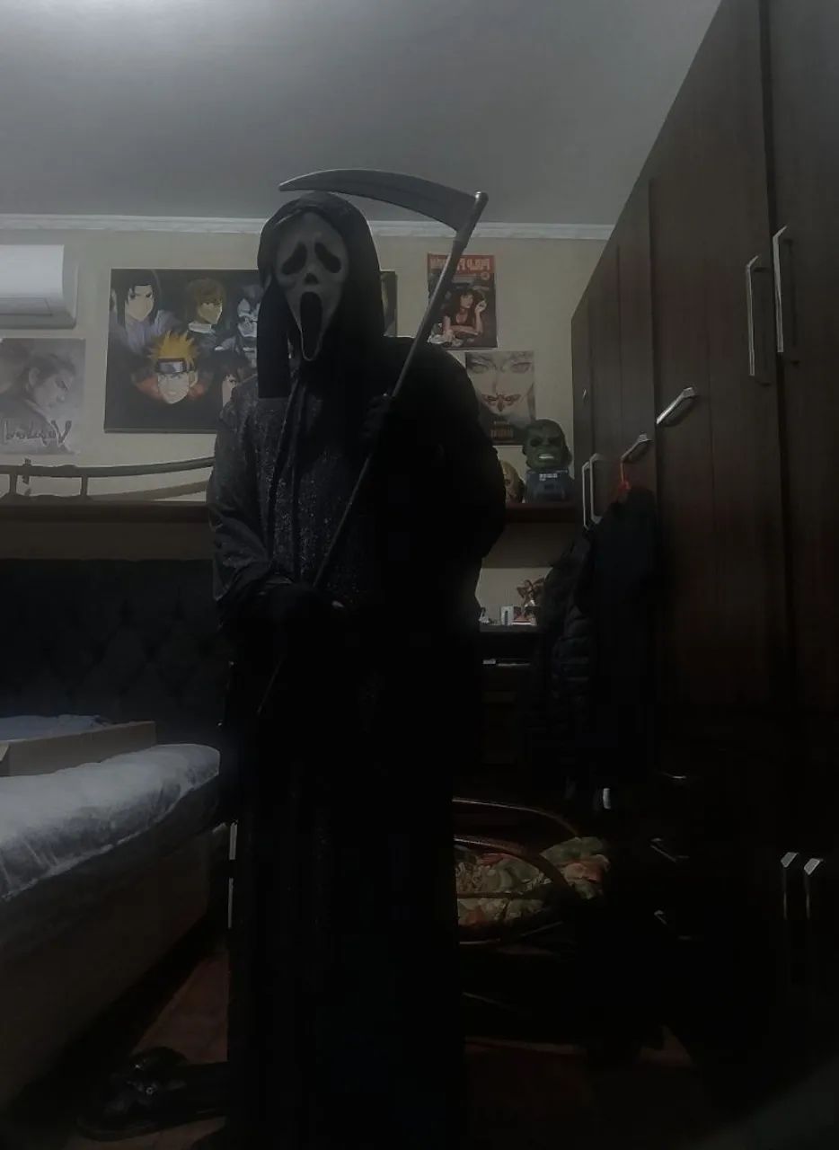 Cosplay ghostface completo + faca - Foto 5