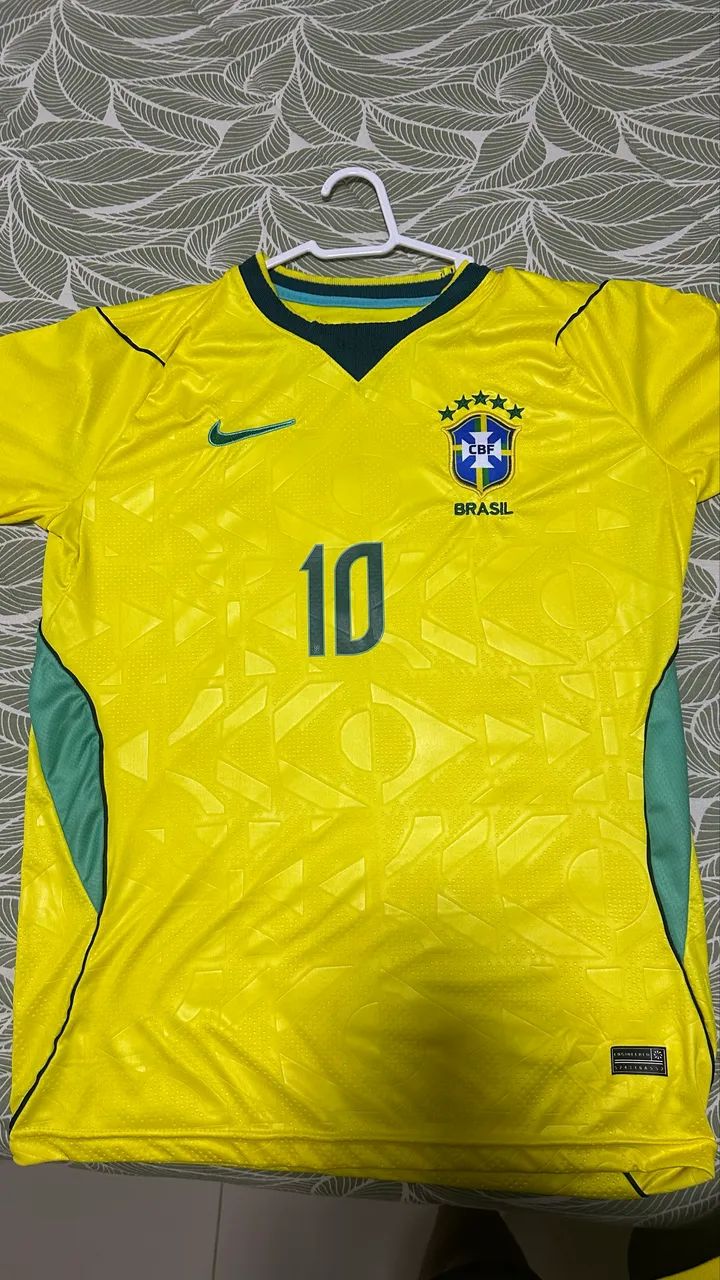 Camiseta Brasil Uniforme 1 - Copa / 10 Neymar - Foto 2