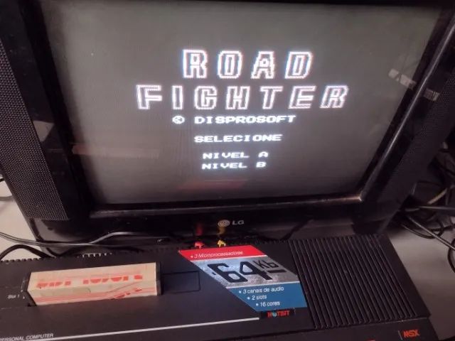 Road Fighter - Cartucho Nacional Disprosoft Para Msx - Foto 4