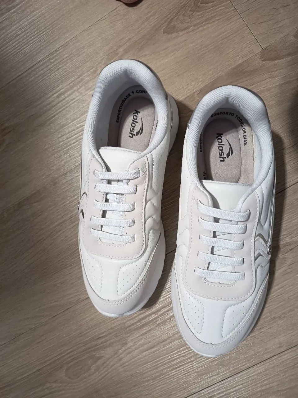 Tênis kolosh 37 ( calça 36) off white novo