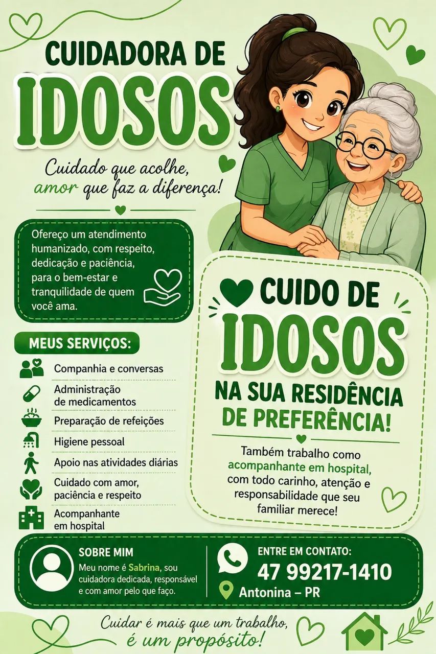 Cuidador de idosos Antonina 