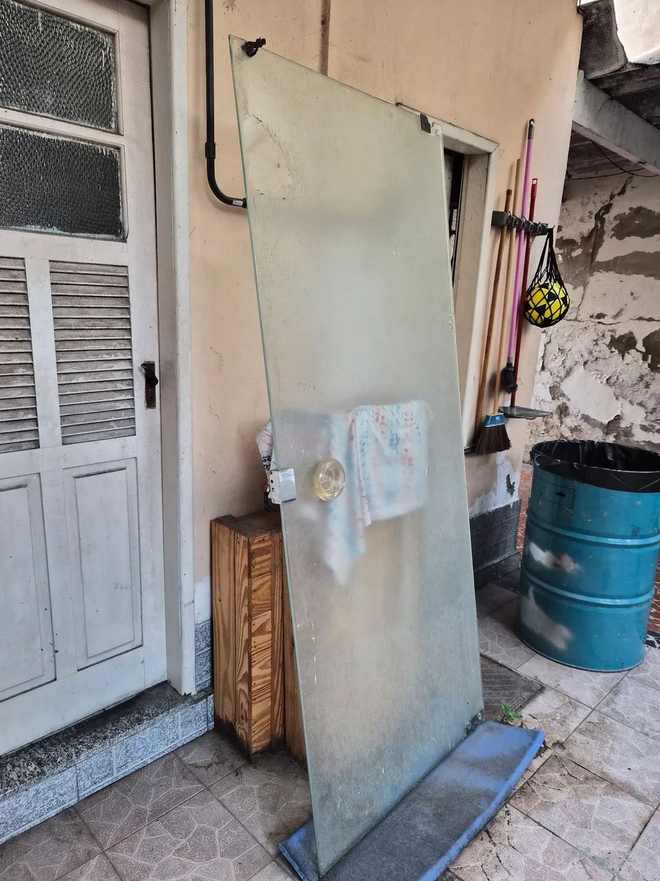 Porta de vidro temperado 90cm