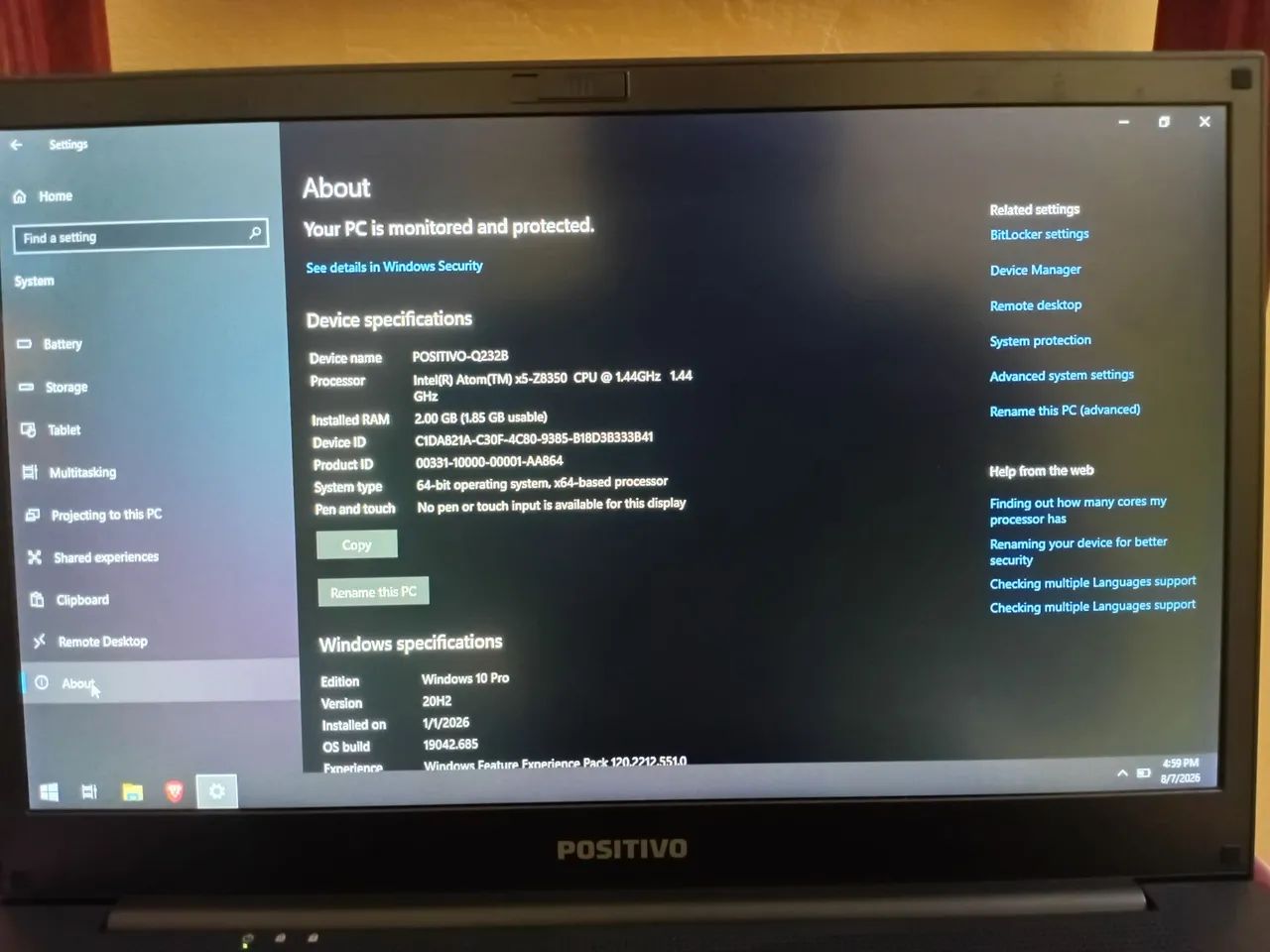 Notebook Positivo Motion Q232b - Foto 4